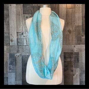 Mandala infinity scarf pastel lightweight Softgirl feminine coastal resortwear
